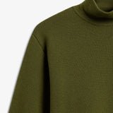 IBEN SERGE MERINO SWEATER - Moss Green