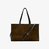 IBEN SUEDE BAG MEDIUM - Khaki Brown