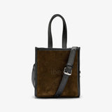 IBEN SUEDE BAG MINI - Khaki Brown