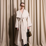 IBEN ATARI OVERSIZED TRENCHCOAT - Dove White