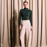 IBEN SMOOTH BARREL PANTS - Ivory White