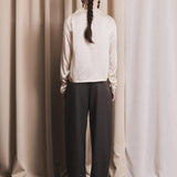 IBEN SMOOTH BARREL STRUCTURED PANTS - Espresso Brown