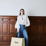 IBEN MUSE POPLIN BODY - Bright White