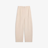 IBEN SMOOTH BARREL PANTS - Ivory White