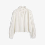 IBEN BROOKE BLOUSE - Linen White