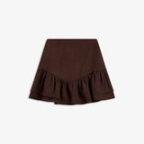 IBEN POSY LINEN SKIRT - Cocoa Brown