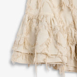 IBEN POSY FRAY SKIRT - Raw Beige