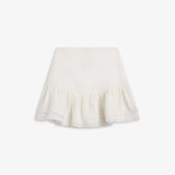 IBEN POSY LINEN SKIRT - Linen White