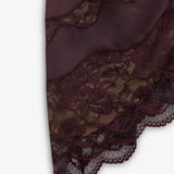 IBEN DEMI LACE DRESS - Plum Burgundy