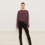 IBEN ROCKY SWEATER - Washed Burgundy