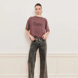 IBEN ROCKY TEE - Washed Burgundy