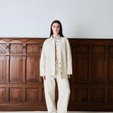 IBEN REIGN DENIM OVERSHIRT - Ecru