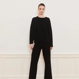IBEN SERGE ROUNDNECK SWEATER - Black