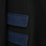 IBEN VW OVERSIZED BLAZER - Denim/Black