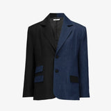 IBEN VW OVERSIZED BLAZER - Denim/Black