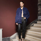 TERRENCE LEATHER PANTS - Black