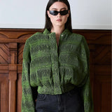 IBEN WAVE BOMBER - Leaf Green