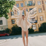 IBEN EVA FRINGE JACKET - Sparkling Champagne